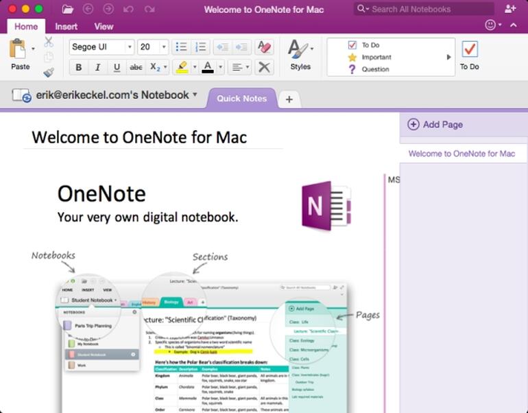 Download onenote for mac free